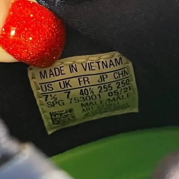 Adidas Icon Mens Size 7.5 Baseball Cleats Navy Blue White Metal Spikes Low Top - Picture 8 of 8